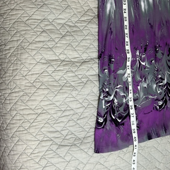 Effortless Style by Citiknits Purple/Grey Tank Sundress Sz M - Picture 12 of 12